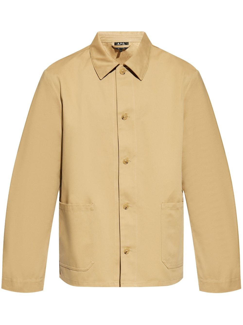 twill cotton shirt jacket - 1
