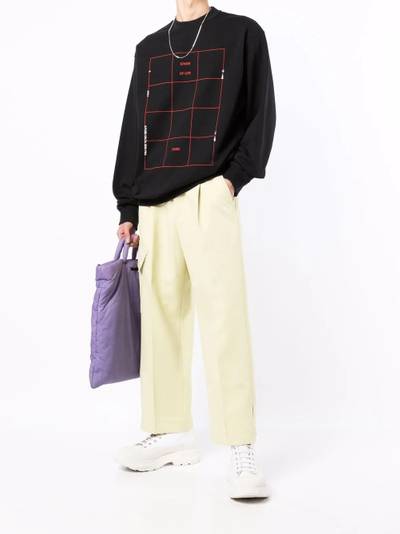 OAMC Grid crew neck sweatshirt outlook