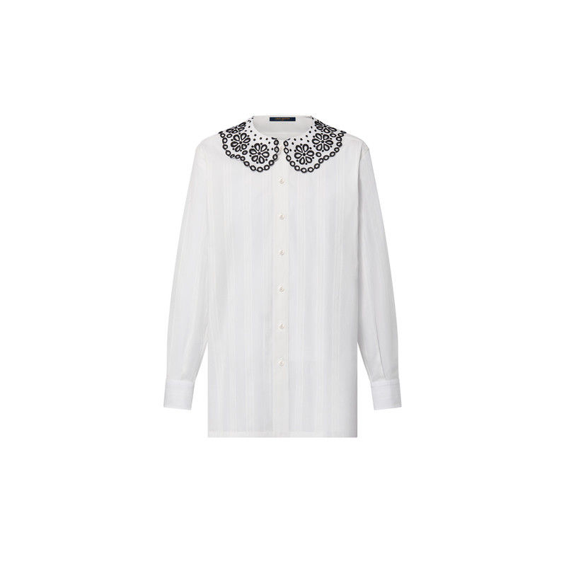 Broderie Anglaise Collar Shirt 1