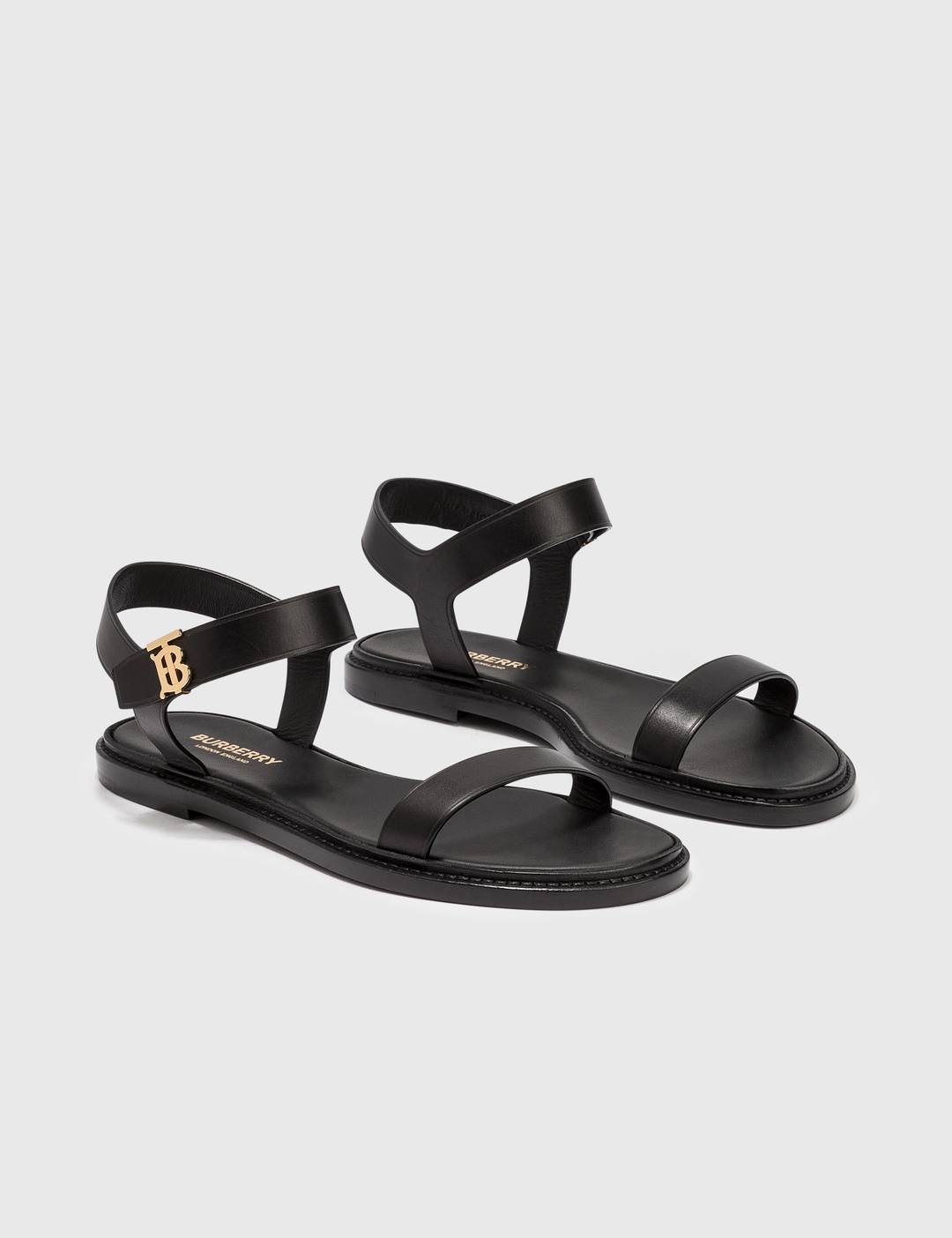 Monogram Motif Leather Sandals - 1