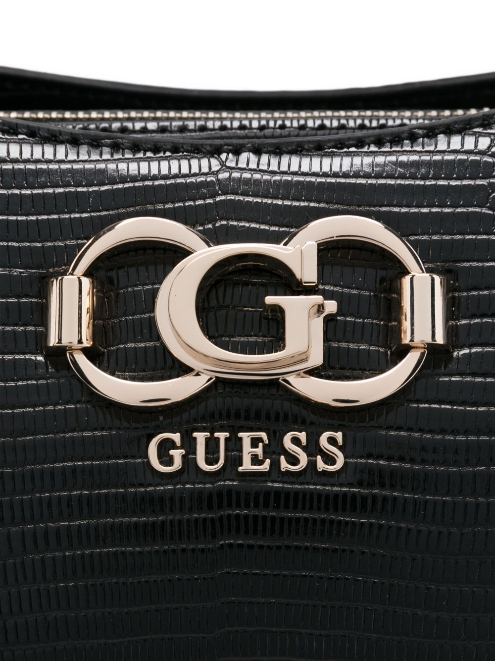 logo-plaque snakeskin tote bag - 3