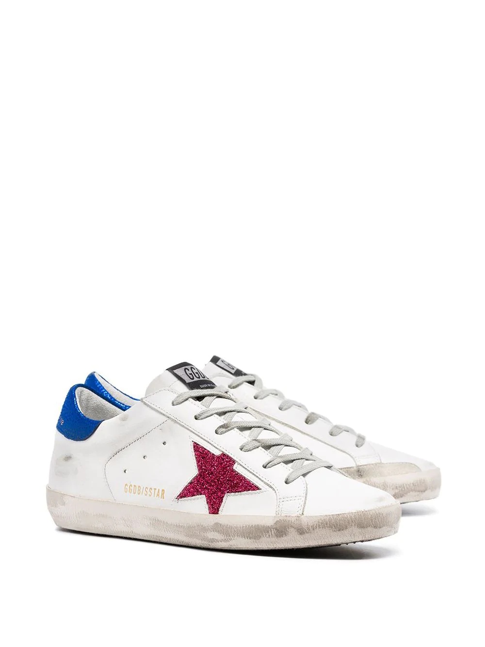 white Superstar leather low-top sneakers - 2