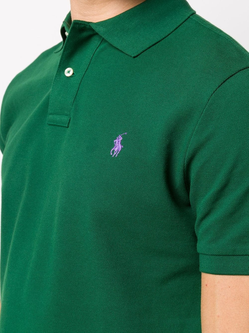 embroidered logo polo shirt 5