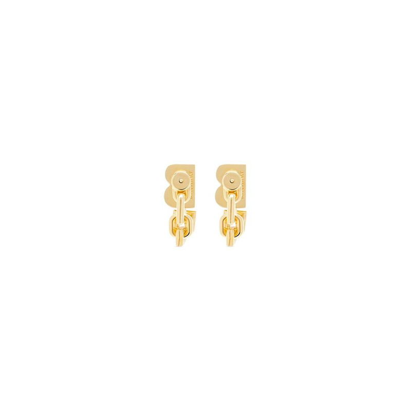 BALENCIAGA Women's B Chain Flex Earrings in Gold outlook