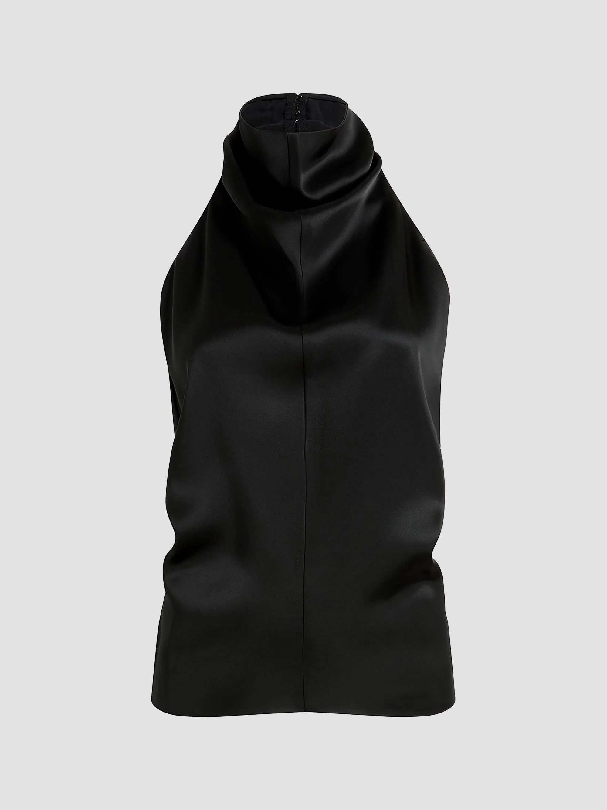 Women's Rone Satin Open-Back Top - Black - 1