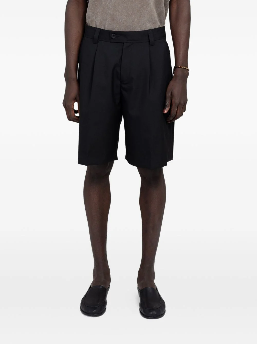 pleated shorts - 1