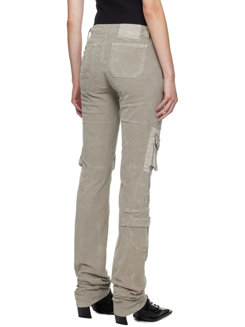 Gray Cargo Pocket Trousers 3