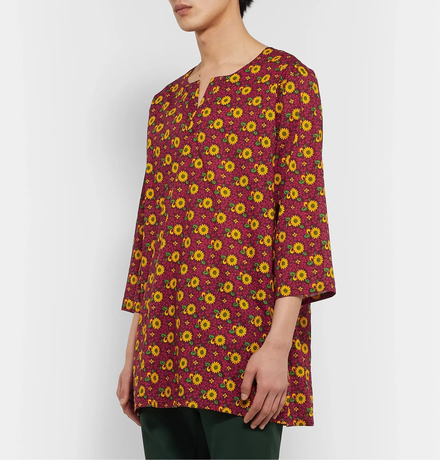 Floral-Print Cotton-Muslin Tunic - 4