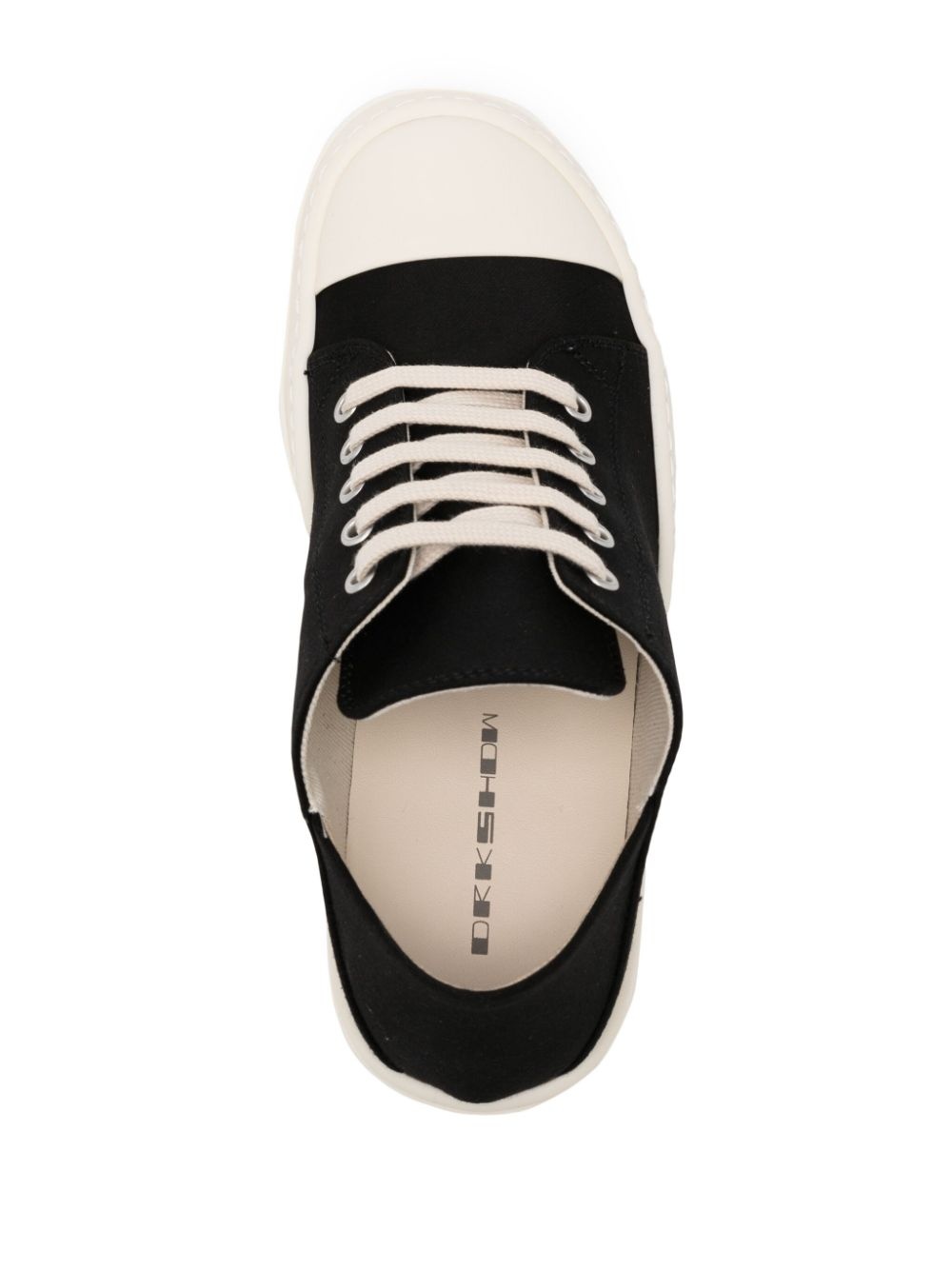 contrasting-toe cotton sneakers - 4