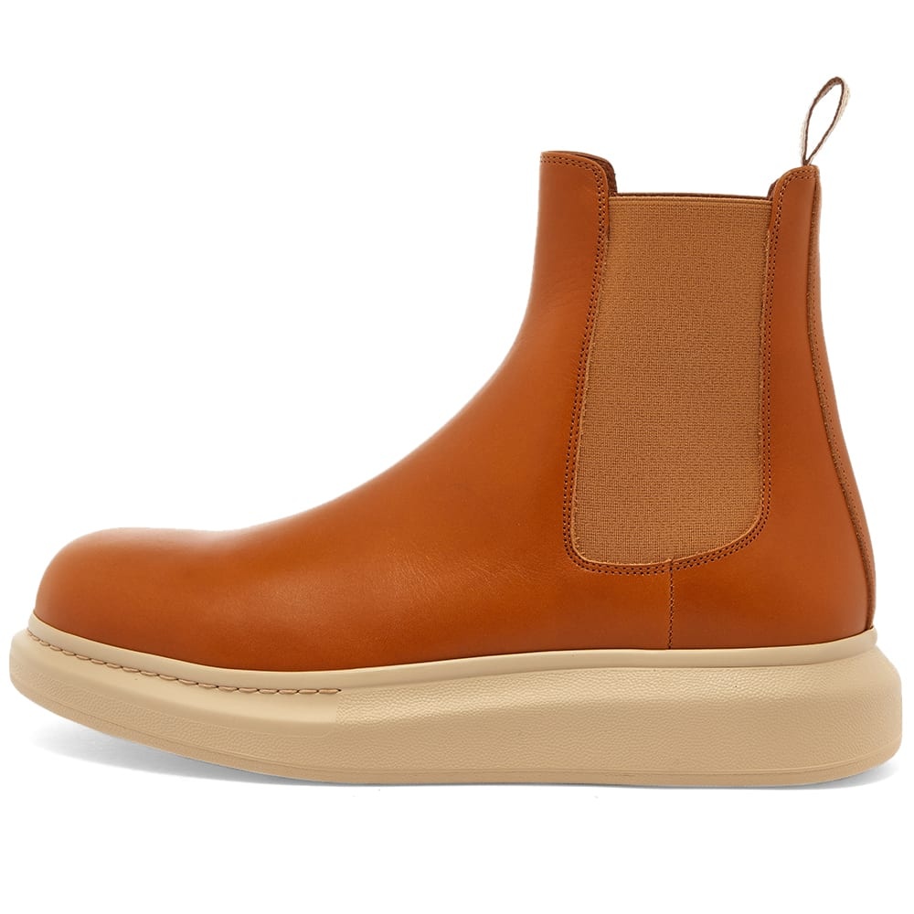 Alexander McQueen Leather Wedge Sole Chelsea Boot - 2