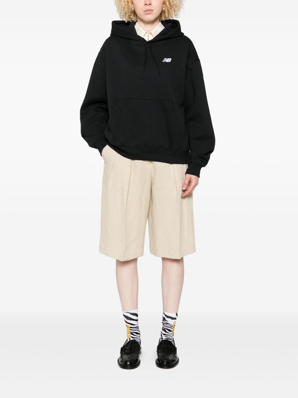 logo-embroidered hoodie - 2