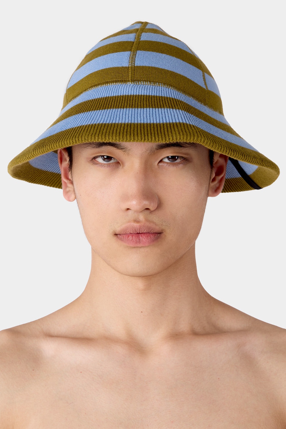 MAGLIAUNITA BUCKET HAT / green and blue stripes - 2