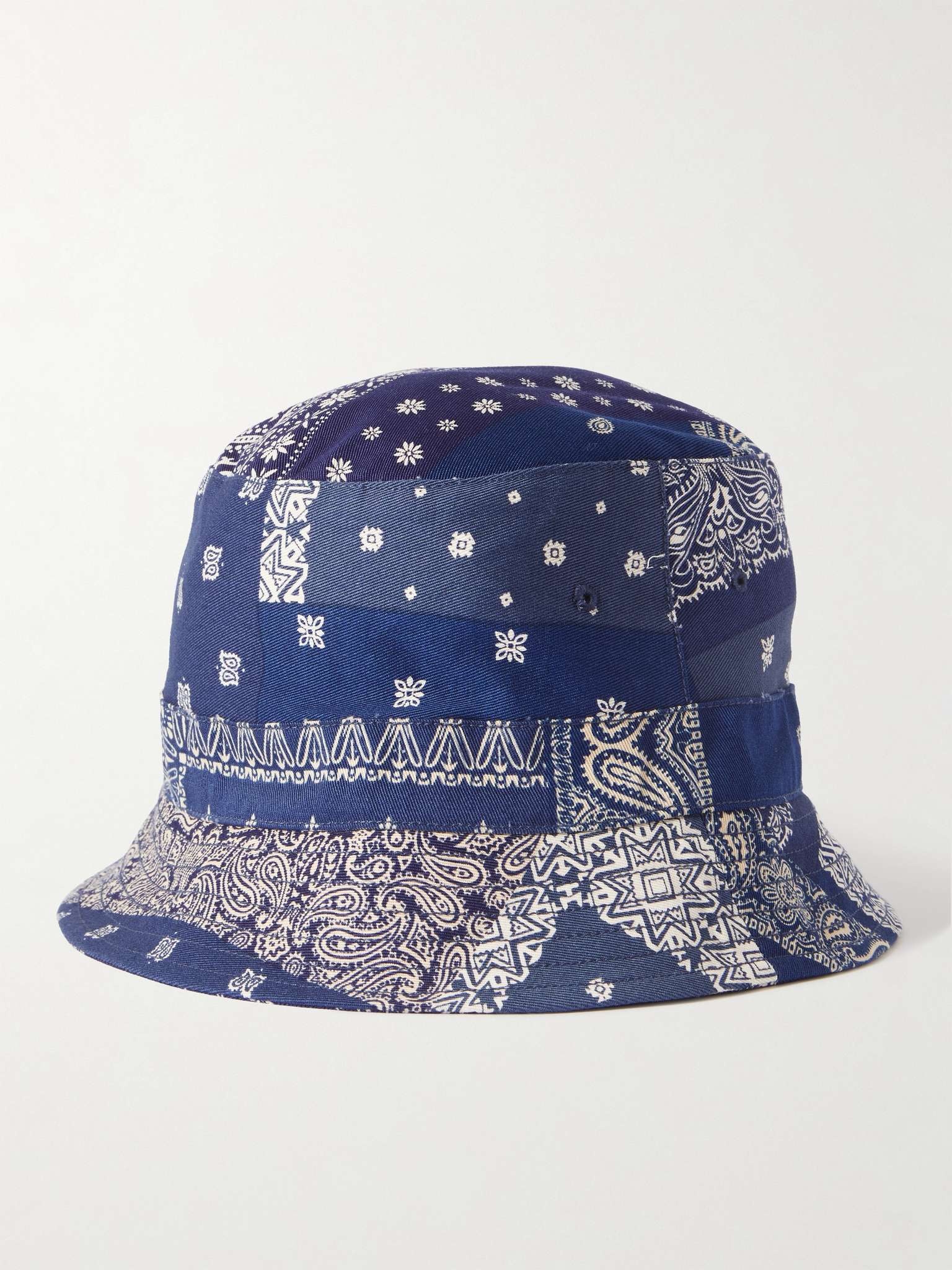 Bandana-Print Cotton-Twill Bucket Hat - 1