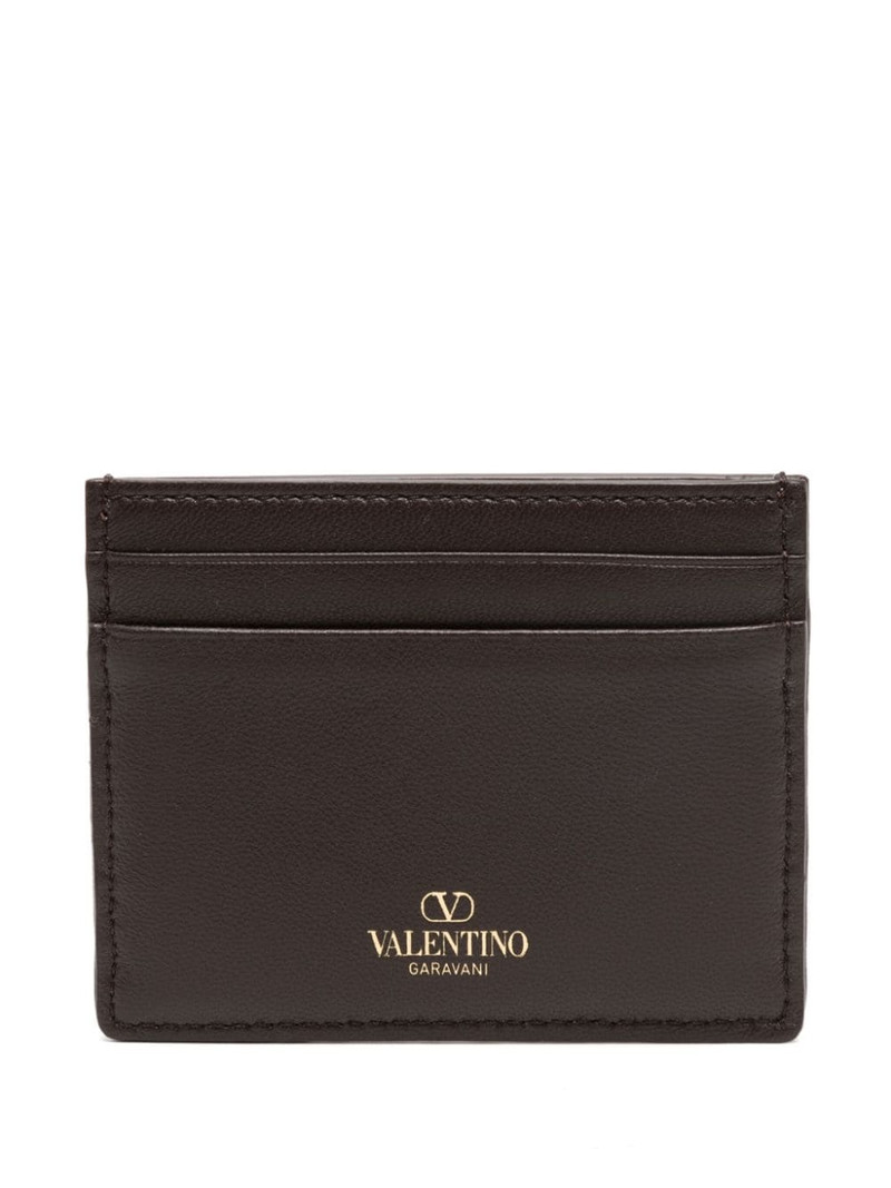 Valentino Toile Iconographe pebbled cardholder outlook