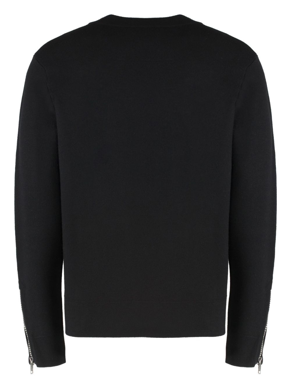 zip-cuff wool sweater - 2