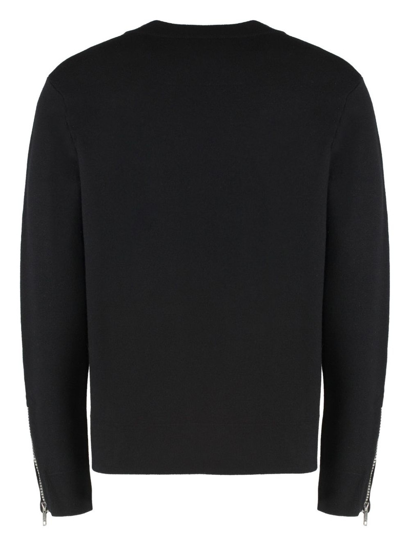 Givenchy zip-cuff wool sweater outlook