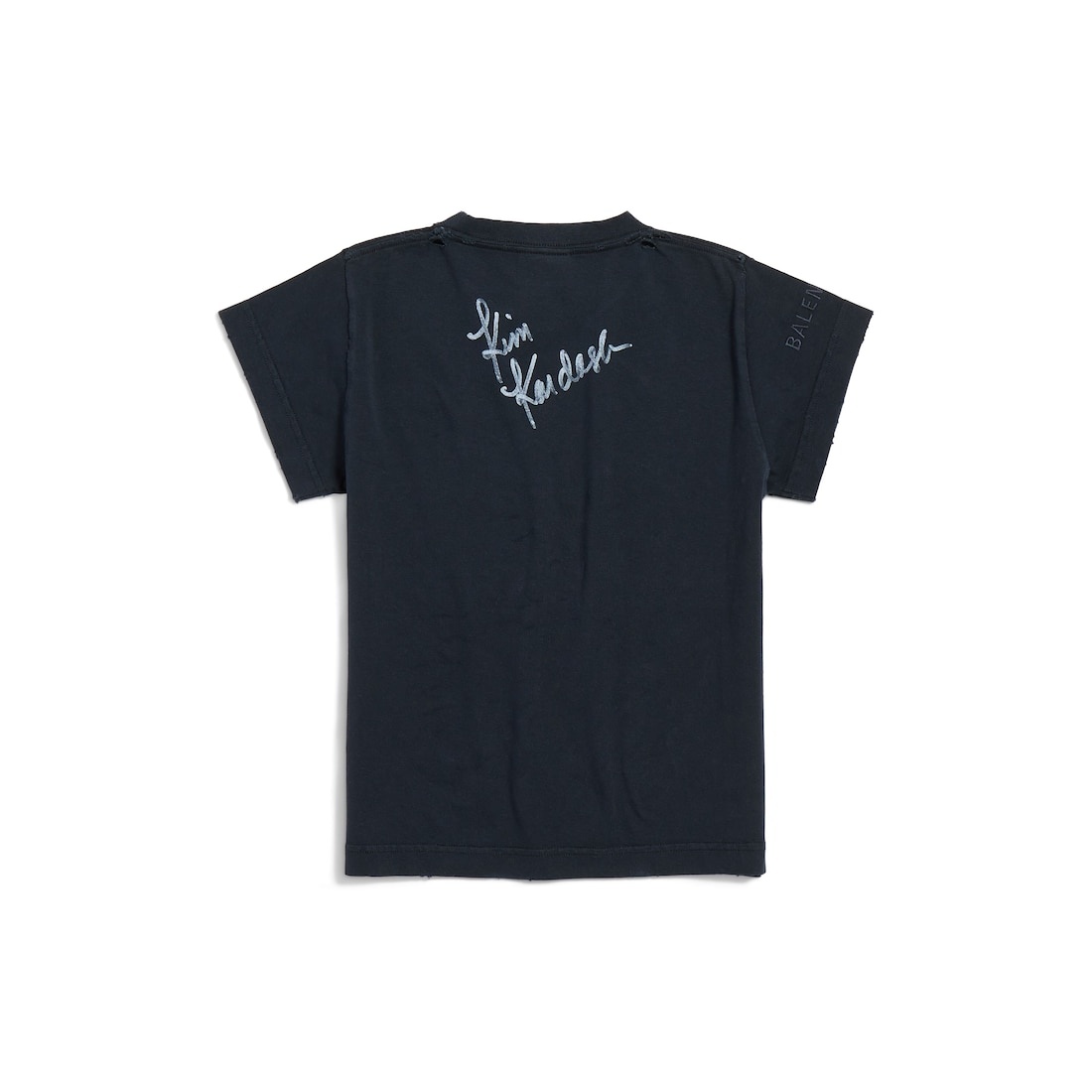 Kim K Shrunk T-shirt in Black Faded - 6