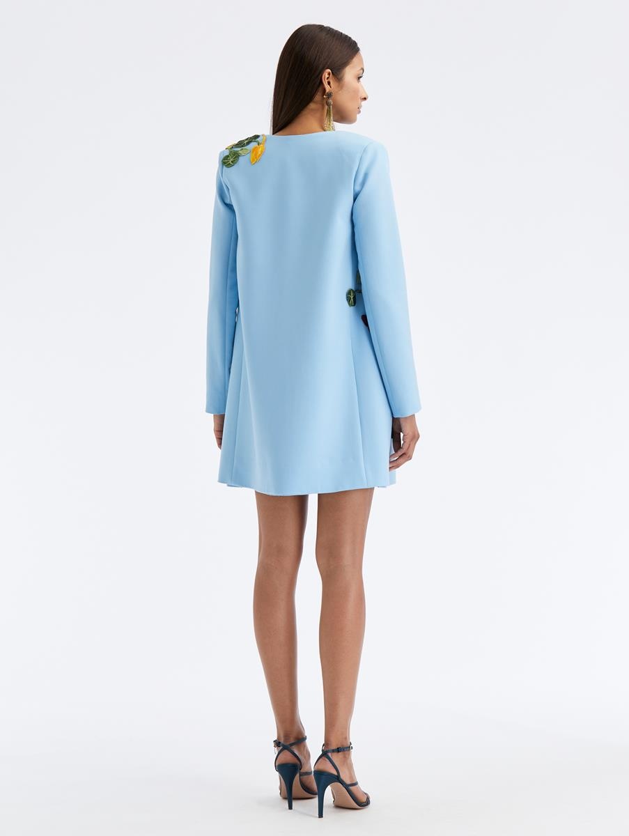 NASTURTIUM FLORAL EMBROIDERED COAT - 2