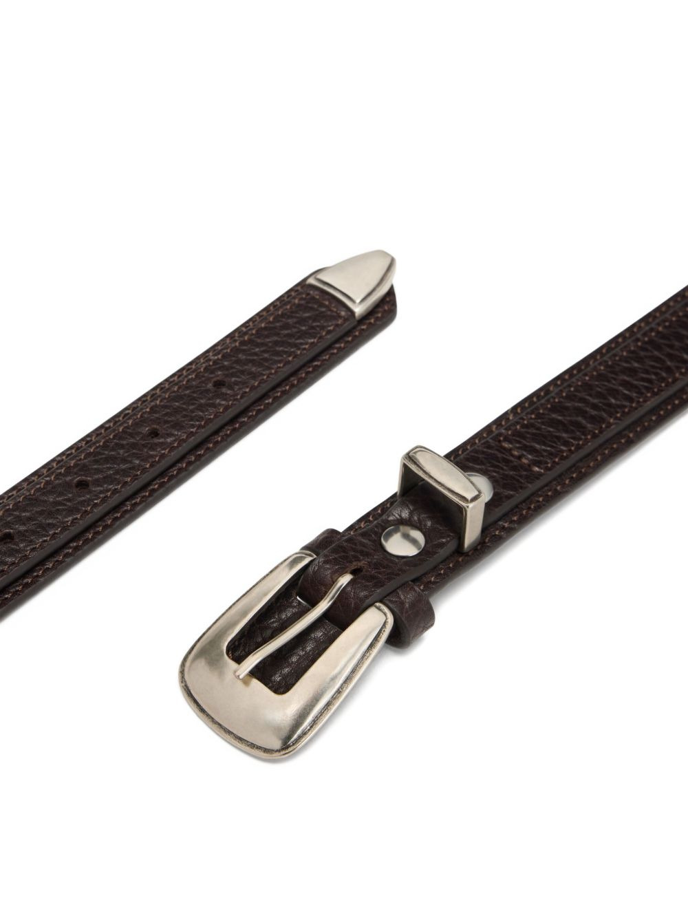 Minimal Western leather belt - 2
