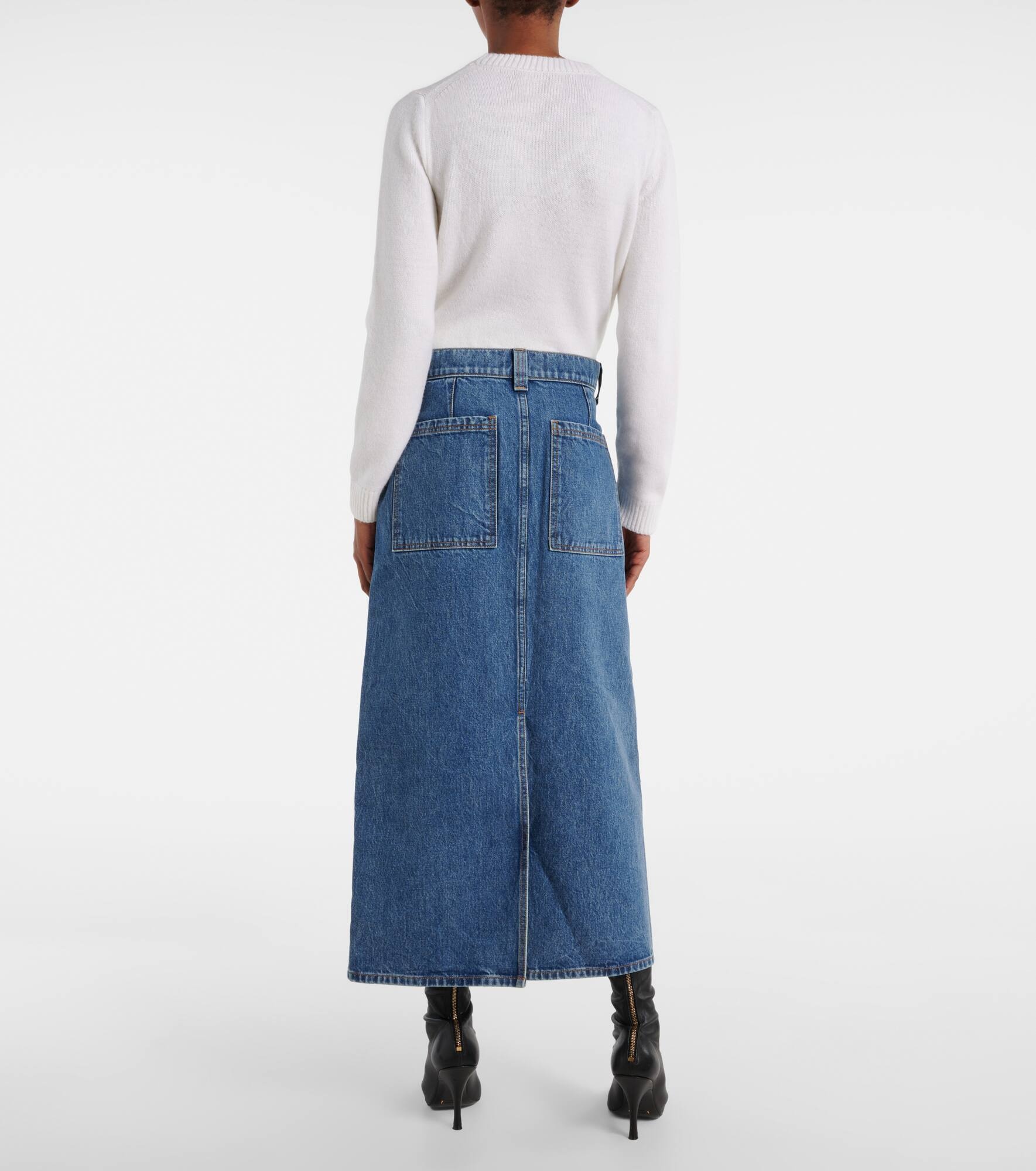 Genevieve denim maxi skirt - 3