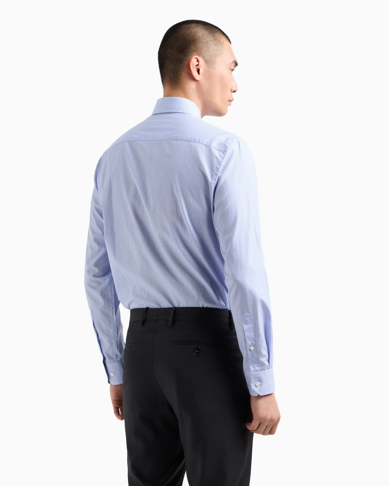 REGULAR-FIT SHIRT IN STRIPED LUXURY COTTON - 3