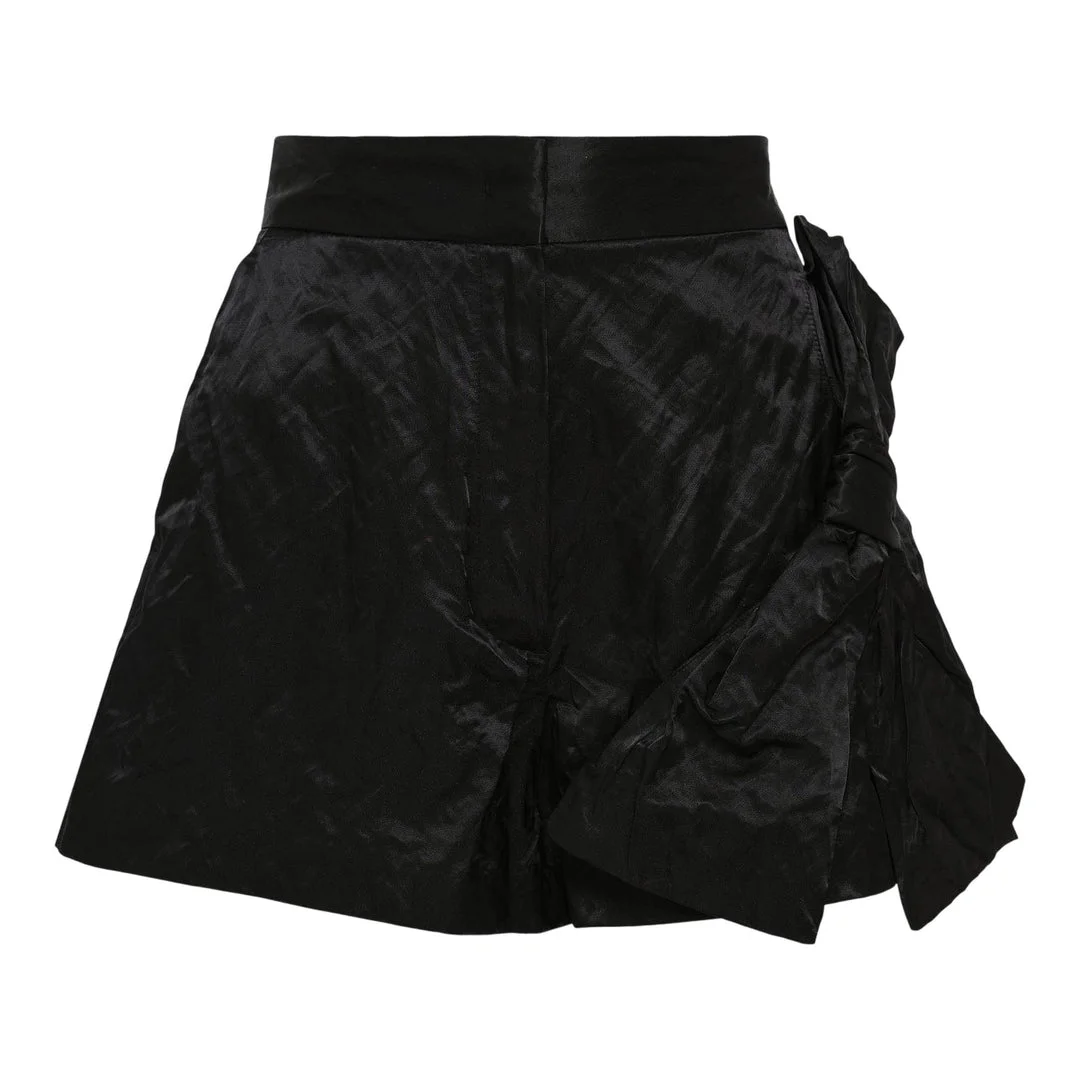 Ribbon Detail Waisted Shorts - 1