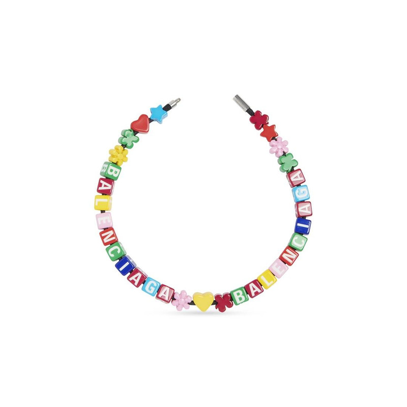 BALENCIAGA Women's Toy Necklace in Multicolor/silver outlook