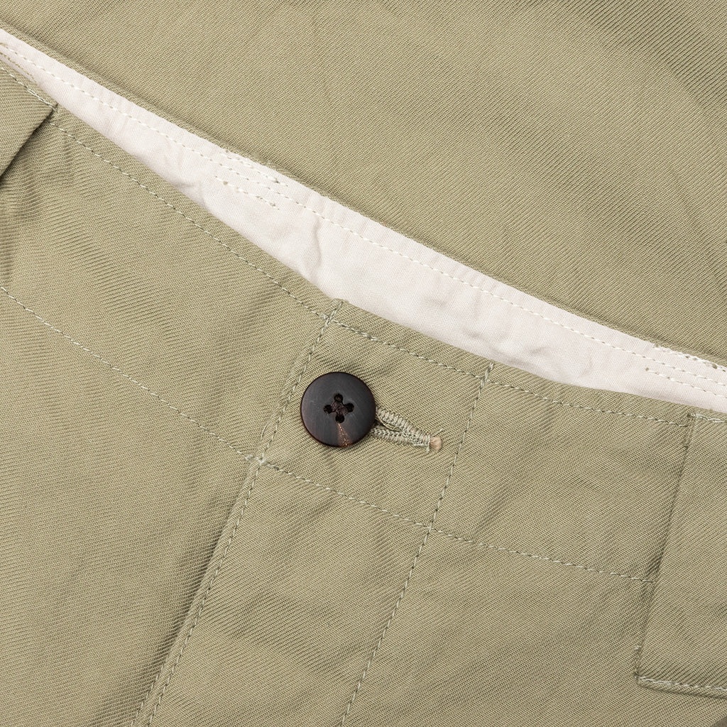 WIDE CHINO PANTS - LIGHT GREEN - 3
