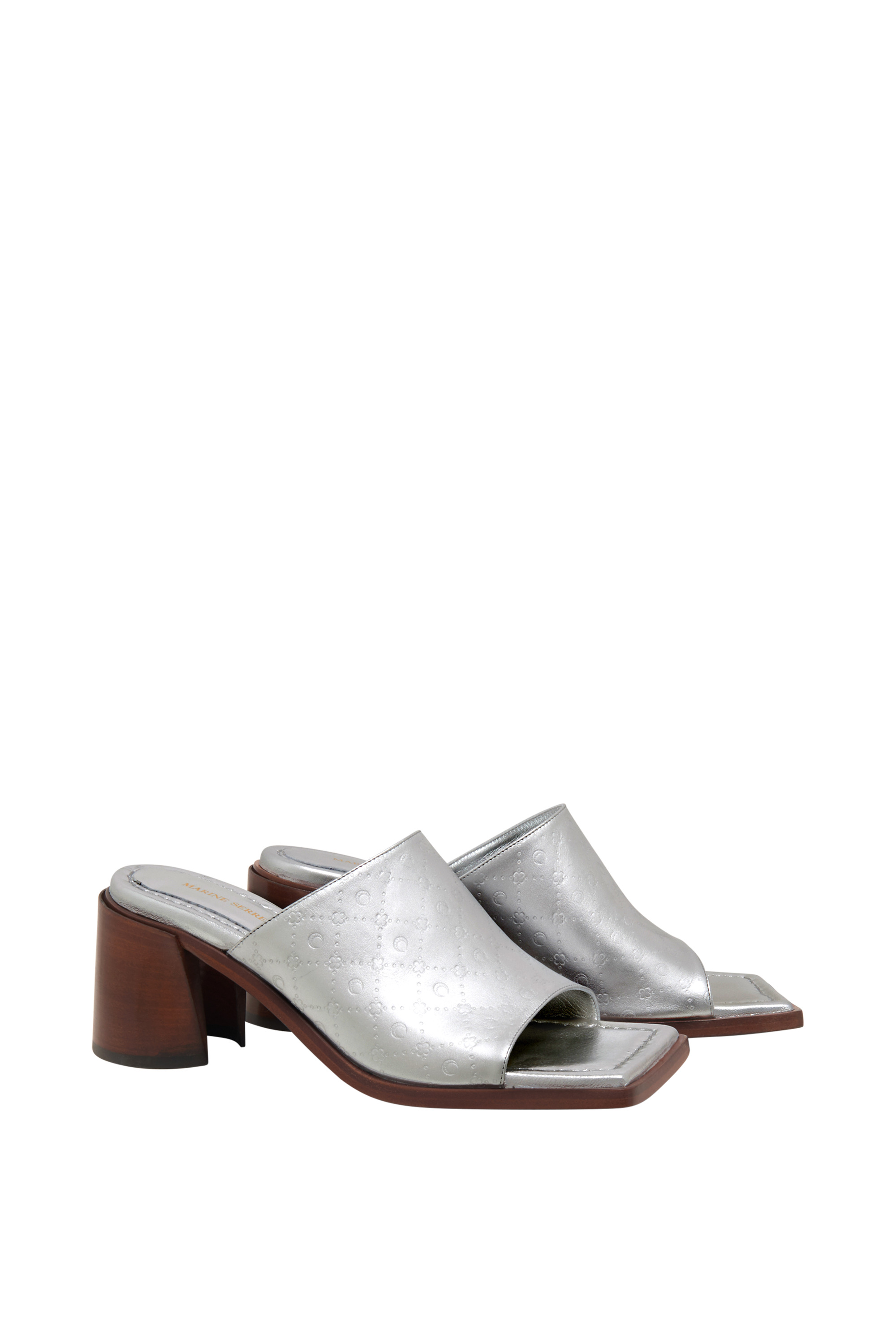 Laminated Leather MS Mules - 2
