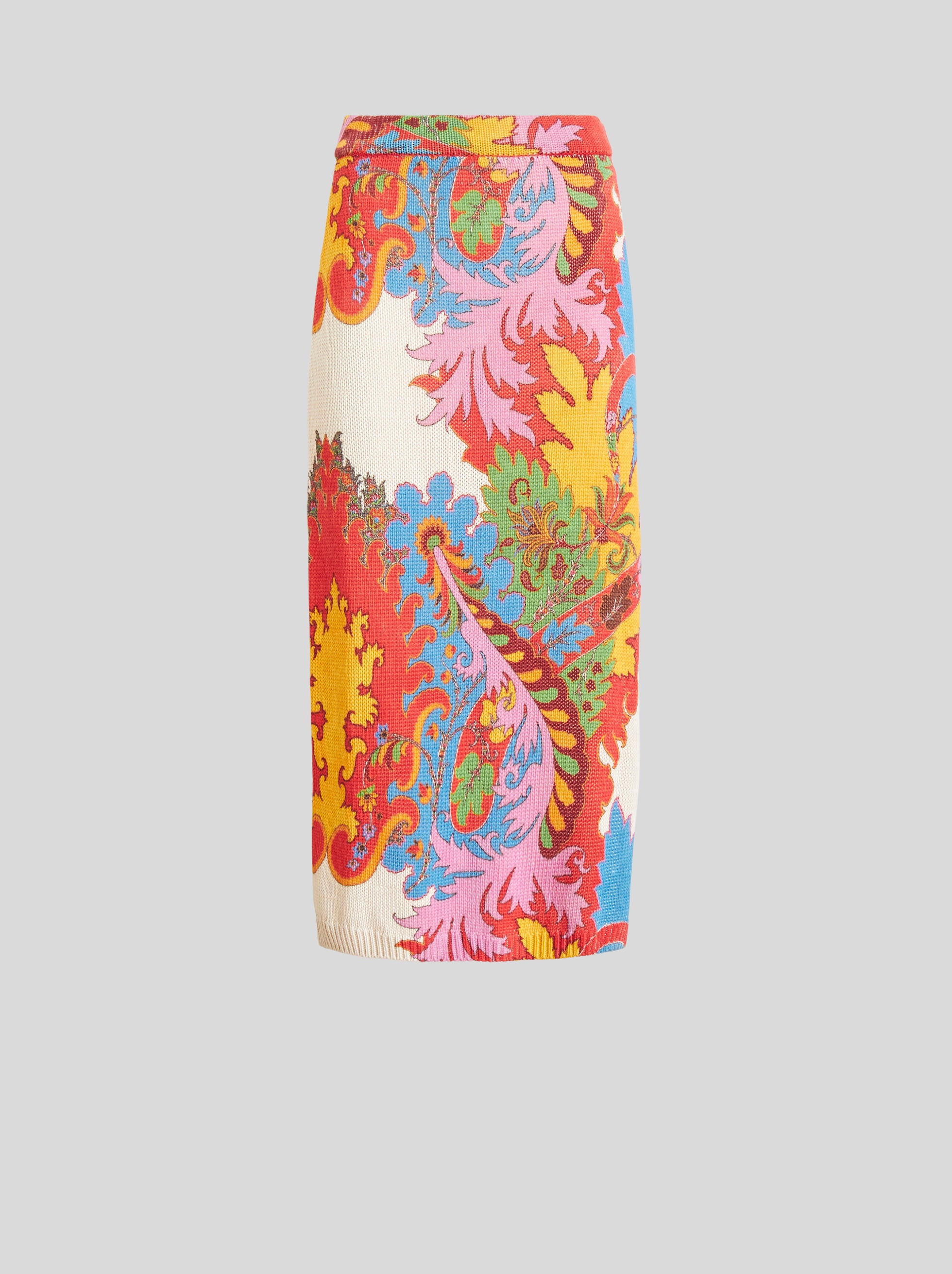 PAISLEY JERSEY SKIRT - 1