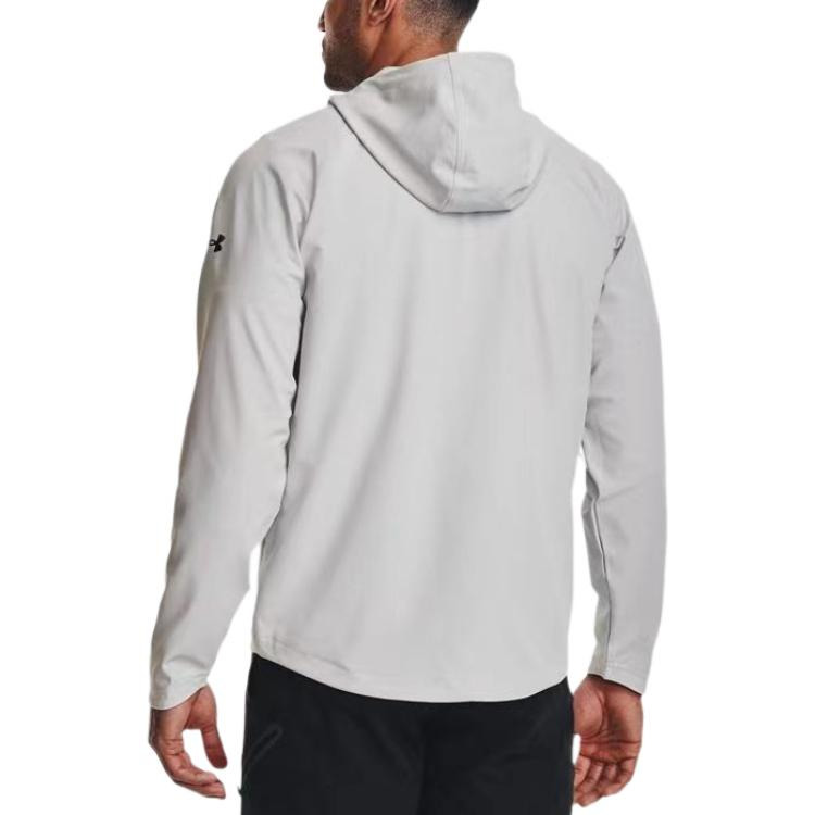 Under Armour Unstoppable Hooded Jacket 'Light Grey' 1370494-014 - 4
