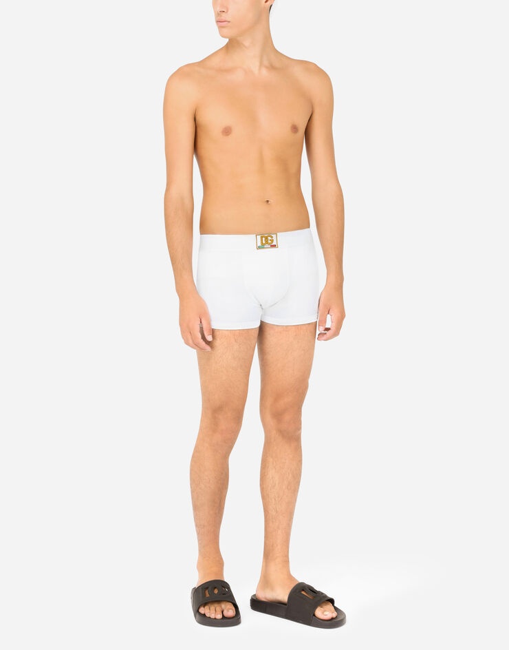 Two-way-stretch jersey boxers with DG patch - 2