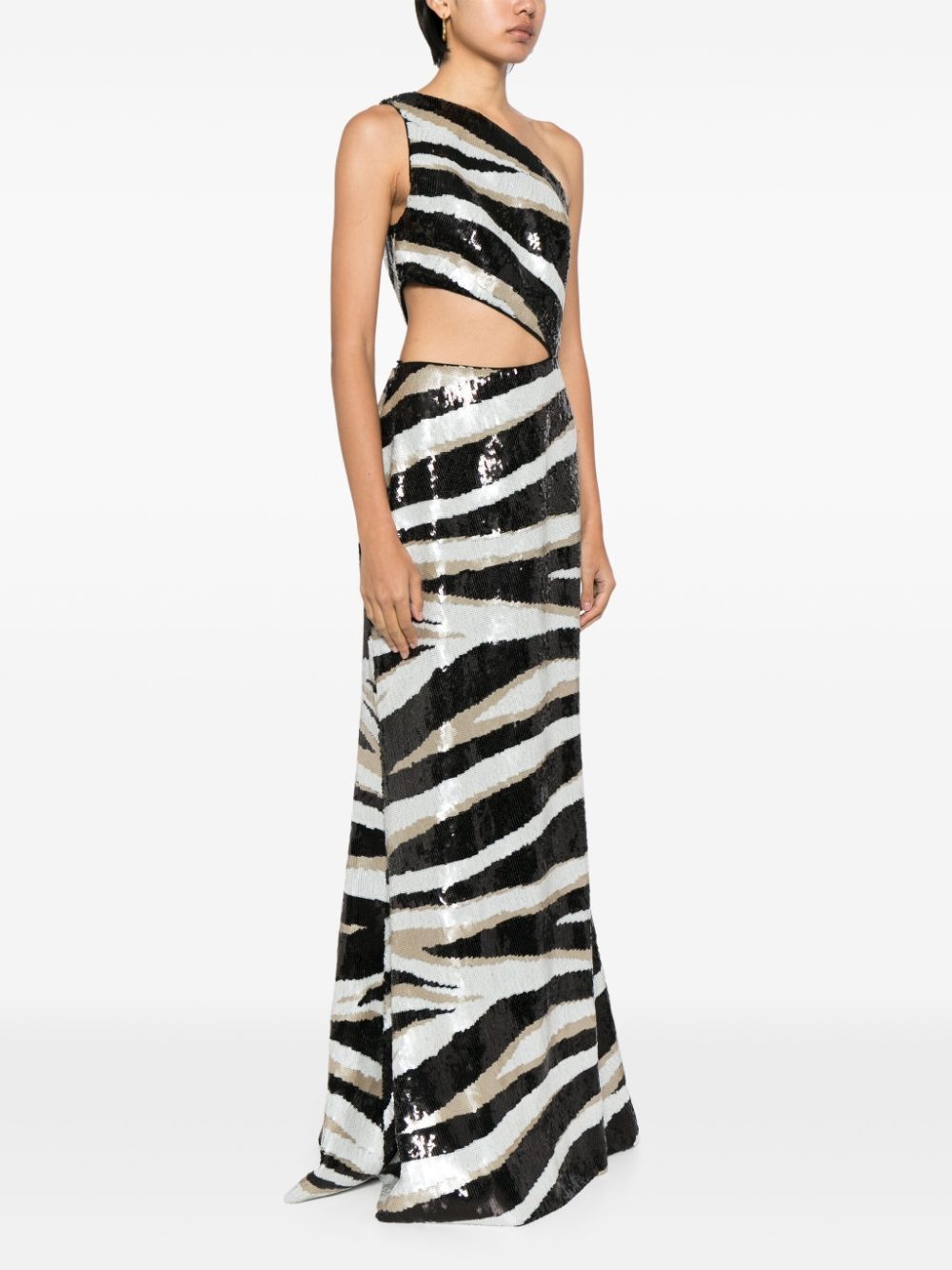 asymmetric sequin dress - 3