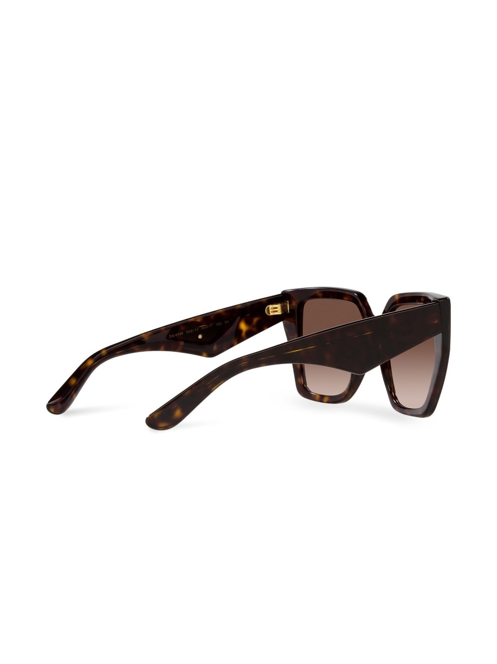 tortoiseshell logo-plaque arm sunglasses - 4