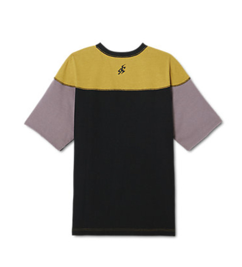 Asics ASICS Novalis Bixance Short Sleeve Top 'Medallion Yellow Obsidian Black' 2203A233-750 outlook