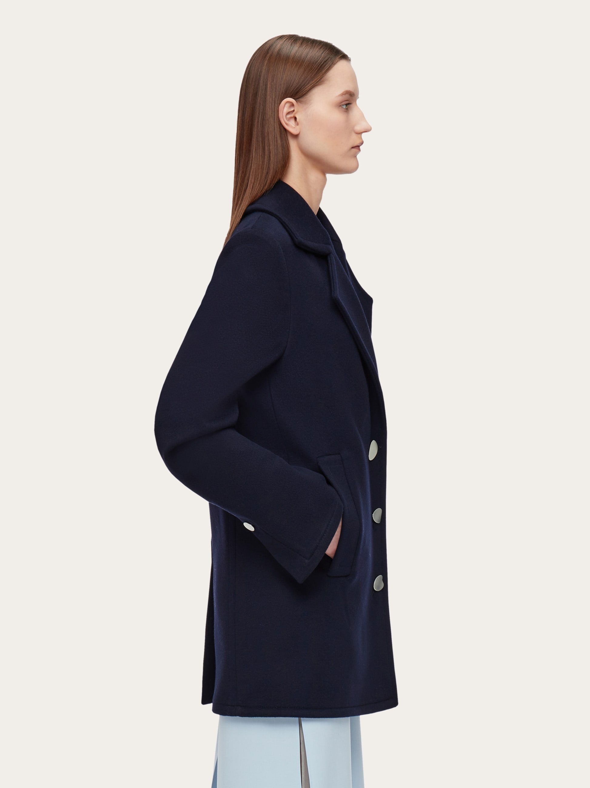 Single breasted peacoat - 3
