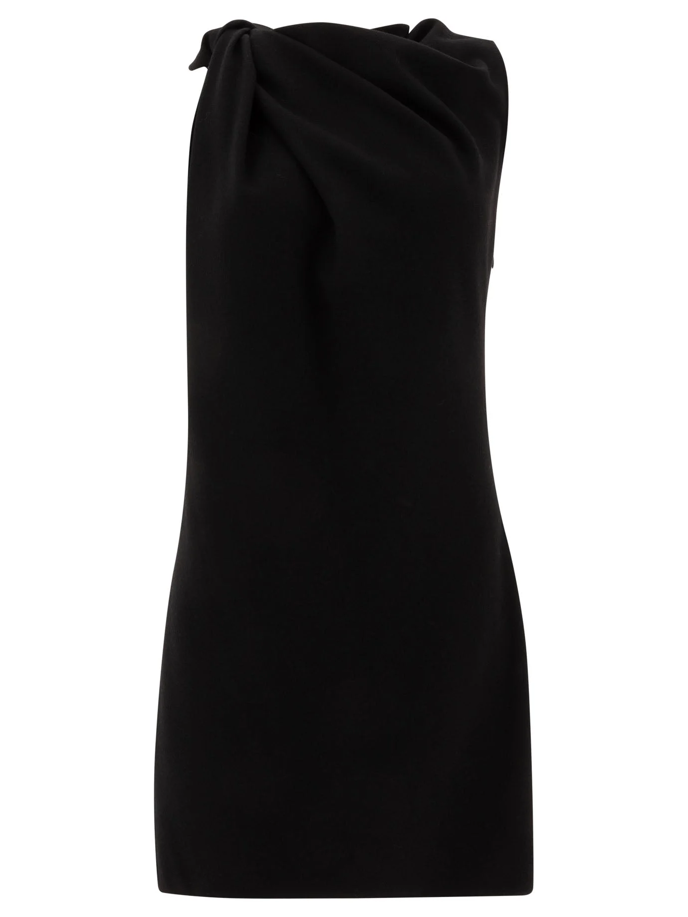 Alexander Mcqueen Knotted Detail Mini Dress - 1