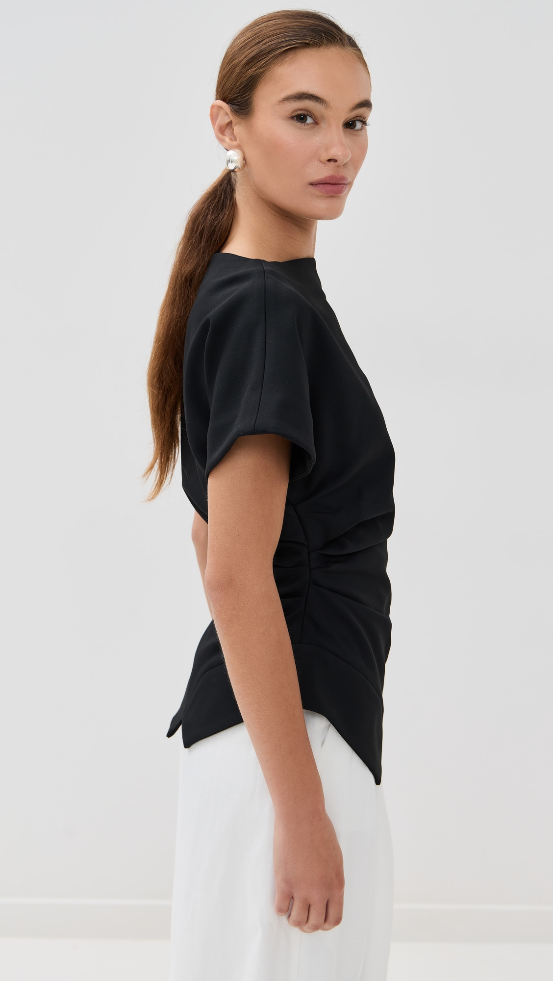 Draped Lapel Top - 3