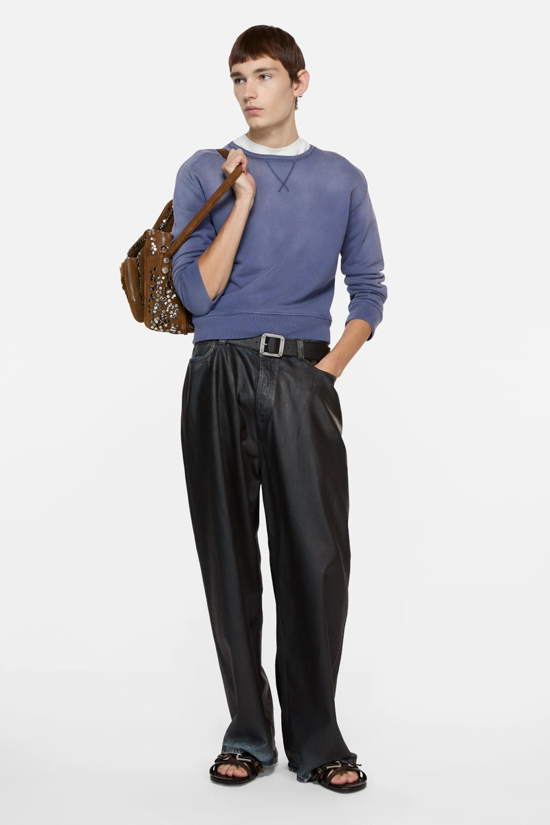 Acne Studios Washed logo sweatshirt - Navy outlook