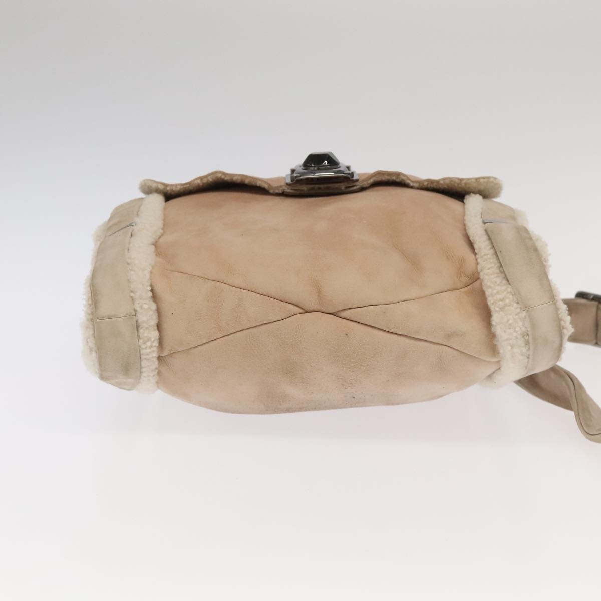 CELINE Shoulder Bag Mouton Pink Ivory - 5