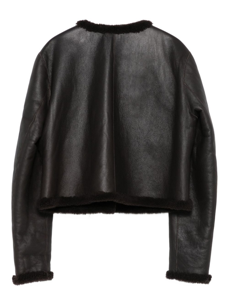 DOROTHEE SCHUMACHER reversible shearling leather jacket outlook