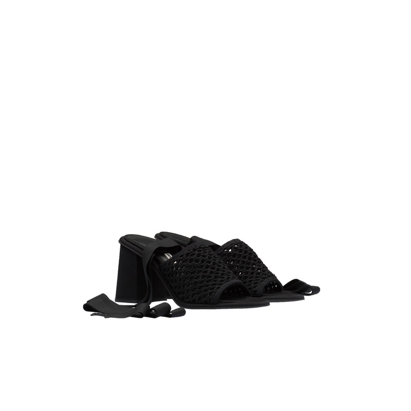 Macramé fabric sandals - 1