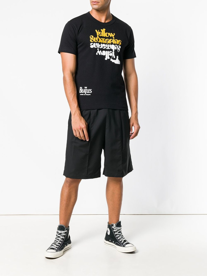 Comme Des Garçons lyrics printed T-shirt outlook