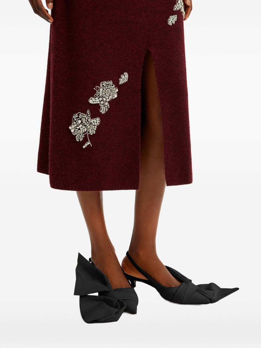 embellished midi skirt - 5