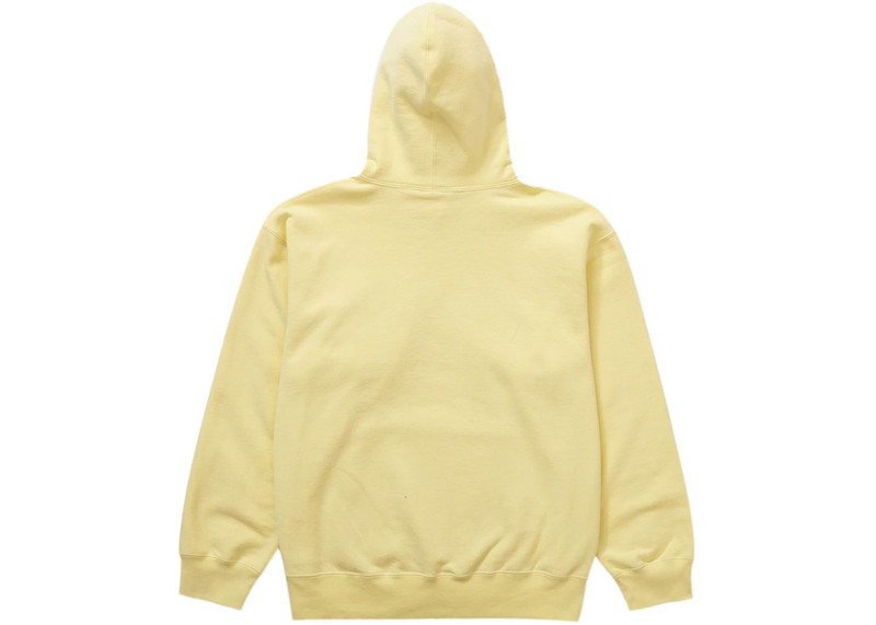 Supreme Supreme Script Hooded Sweatshirt Light Yellow outlook