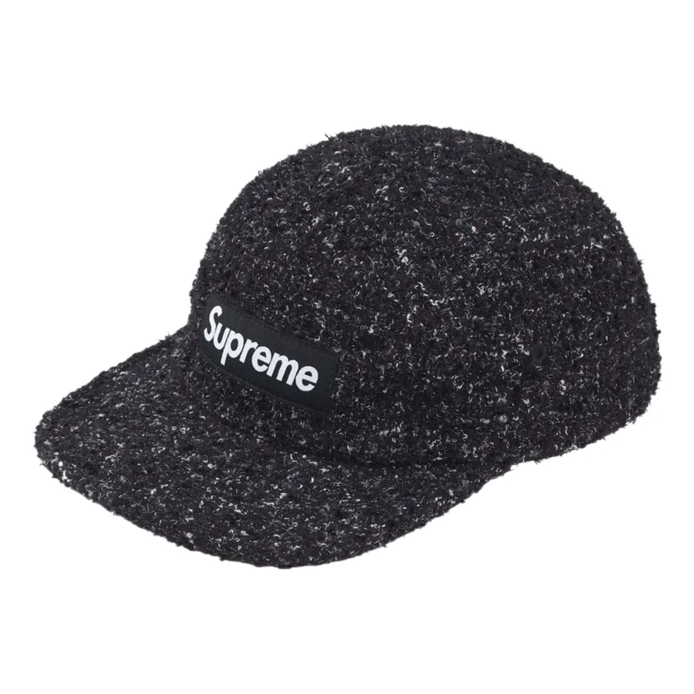 Supreme SS26 Bouclé Camp Cap 'Black' SUP-SS26-1016-BLK - 1