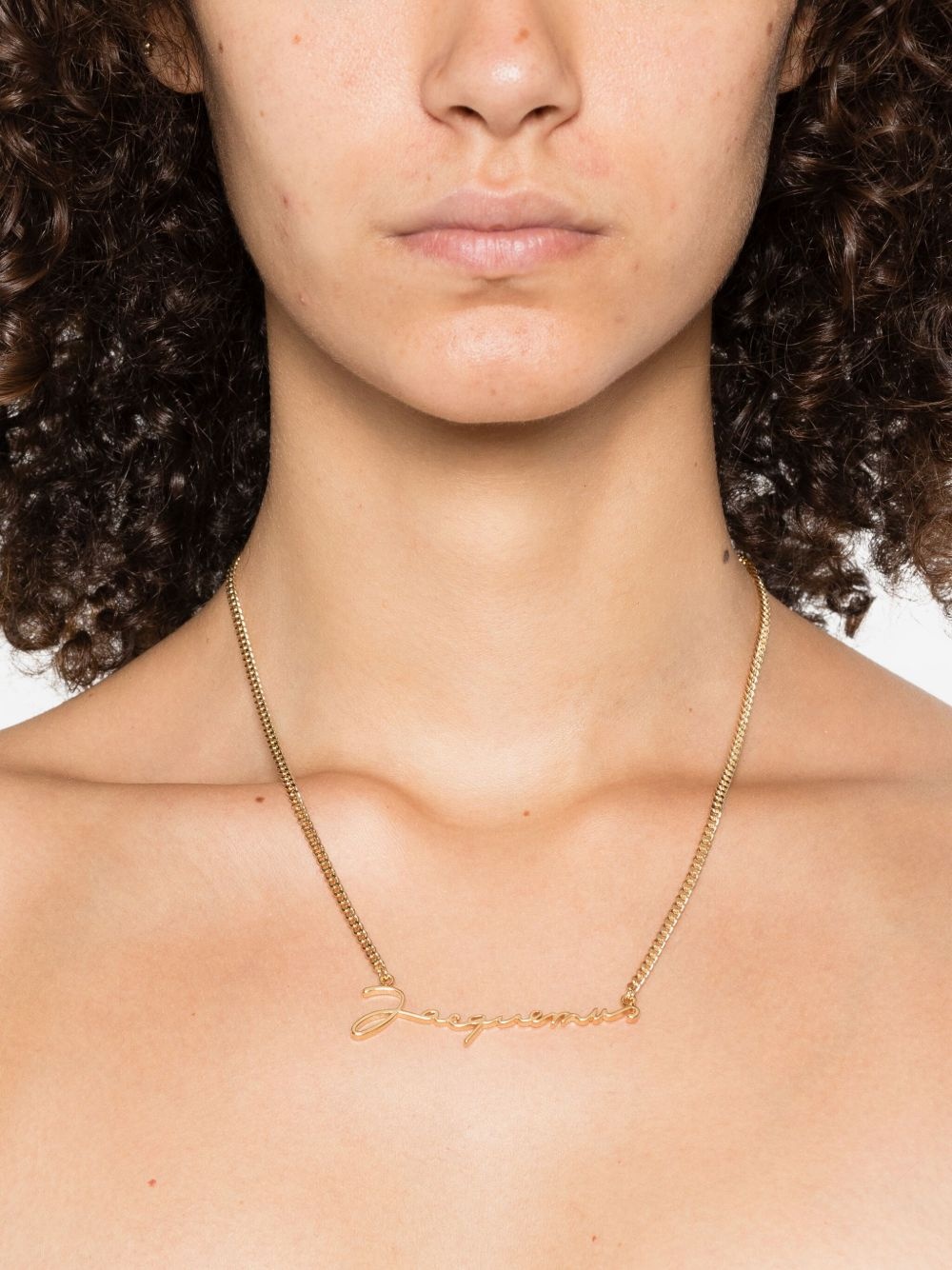 logo-lettering necklace - 2