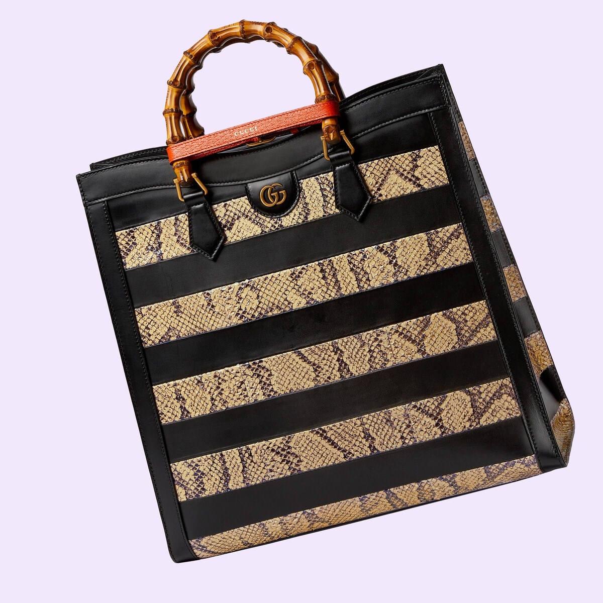 Gucci Diana large python tote - 4