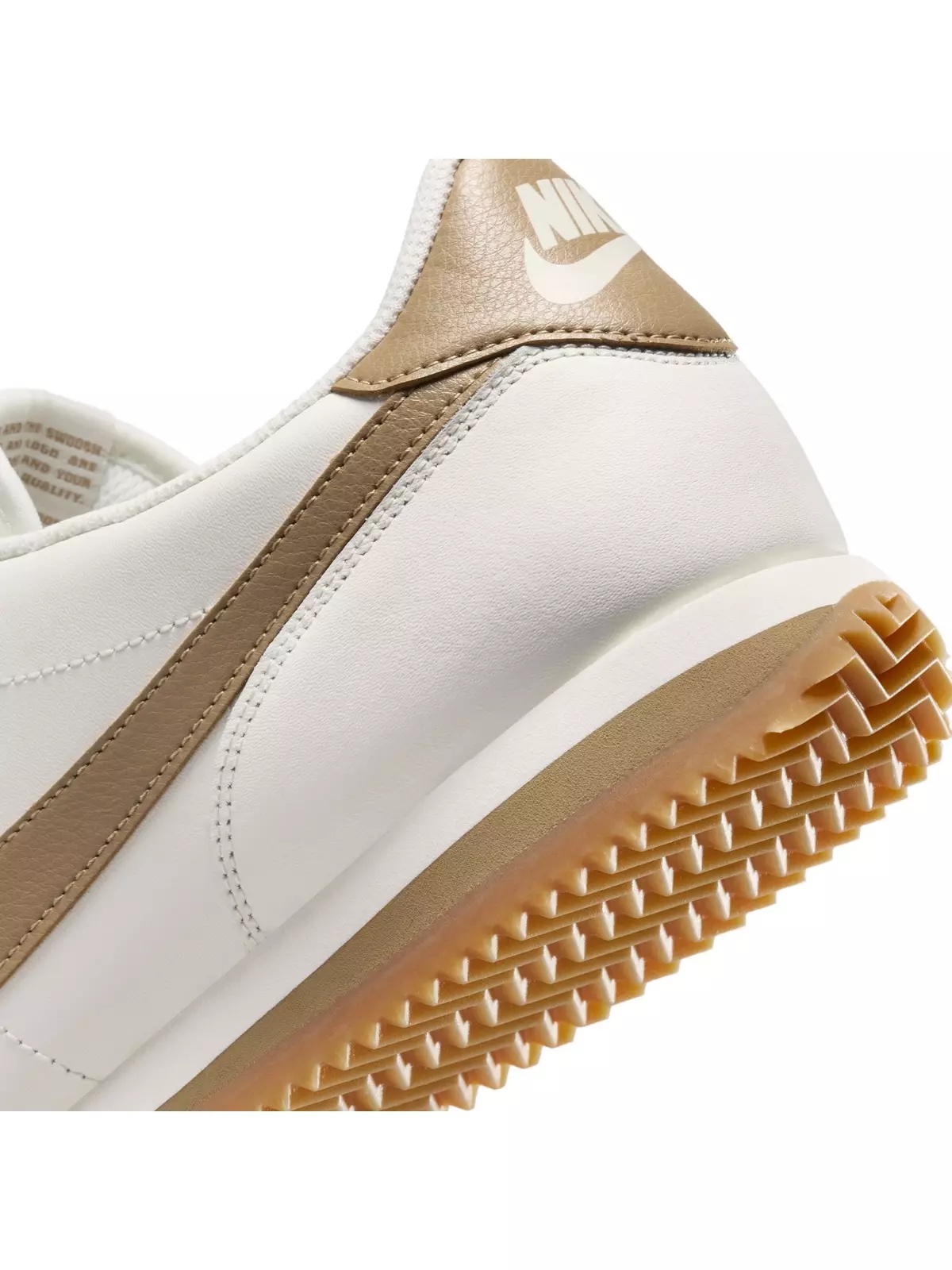 Cortez Leather "Sail/Parachute Beige/Gum Yellow" Men's Shoe - 11