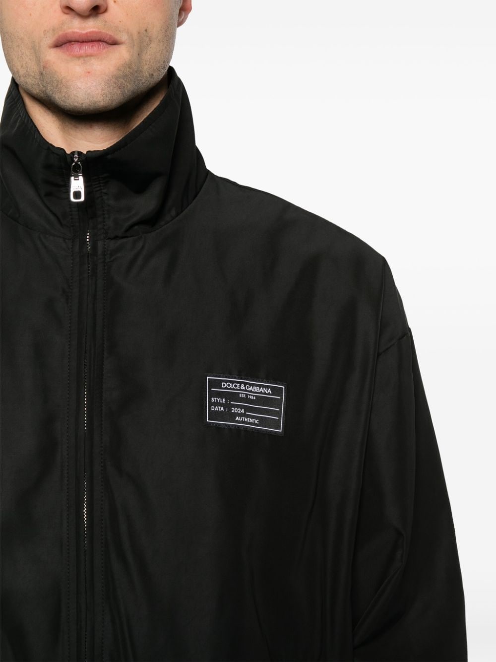 logo-appliquÃ© bomber jacket - 5